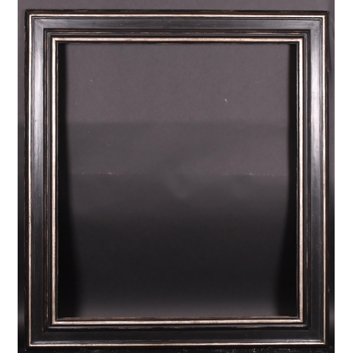 305 - 20th-21st Century English School. A Black Painted Frame, with silver edges, rebate 39.5