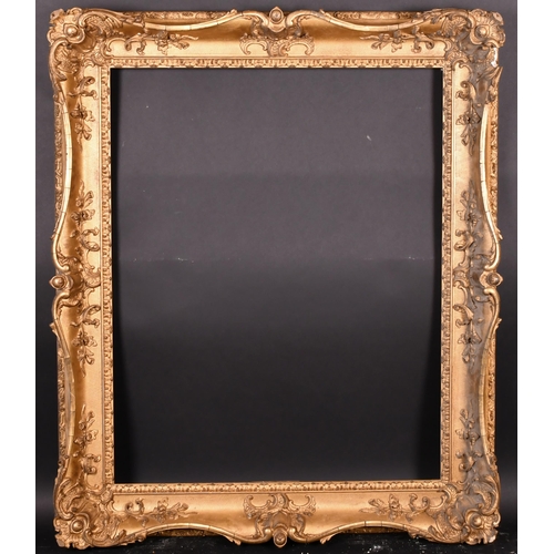 307 - 19th Century English School. A Gilt Composition Frame, with swept centres and corners, rebate 37.25