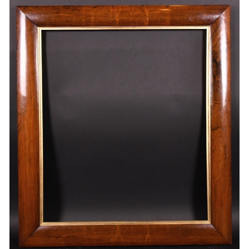 319 - 19th Century English School. A Cushioned Wooden Frame, with a gilt slip, rebate 32.5