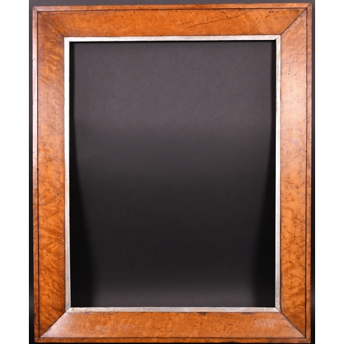 321 - 19th Century English School. A Fine Bird's Eye Maple Frame, with a silver slip, rebate 31