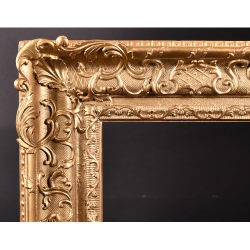 327 - 19th Century European School. A Painted Composition Frame, with swept centres and corners, rebate 30... 