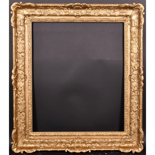 327 - 19th Century European School. A Painted Composition Frame, with swept centres and corners, rebate 30... 