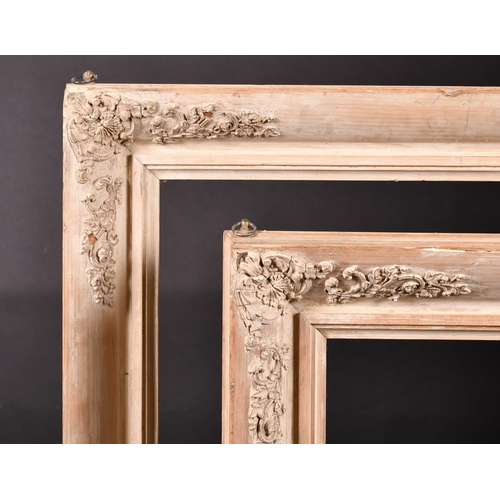 330 - 19th Century English School. A Pair of Stripped Wooden Frames, with composition corners, rebate 30