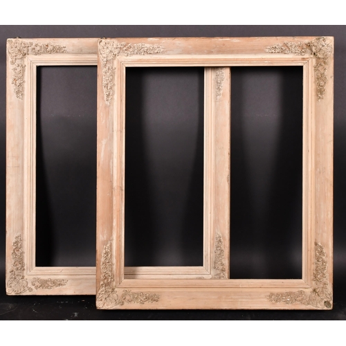 330 - 19th Century English School. A Pair of Stripped Wooden Frames, with composition corners, rebate 30