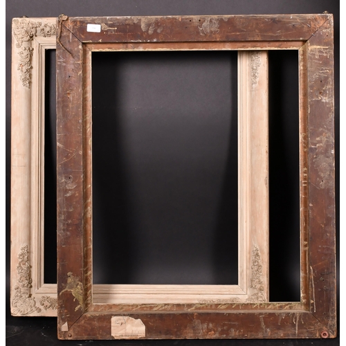 330 - 19th Century English School. A Pair of Stripped Wooden Frames, with composition corners, rebate 30