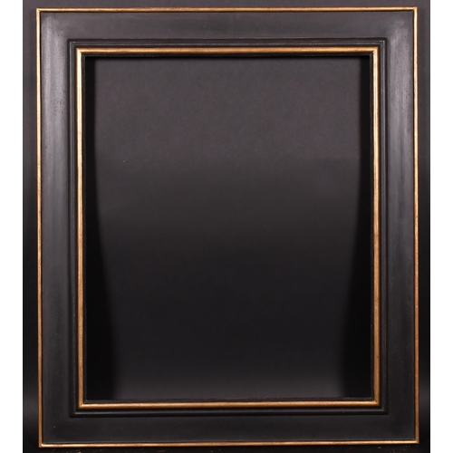 332 - 20th-21st Century English School. A Black Painted Frame, with gilt inner and outer edges, rebate 29.... 