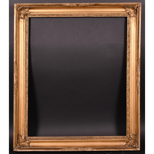 335 - Early 19th Century English School. A Gilt Composition Hollow Frame, with composition corner decorati... 