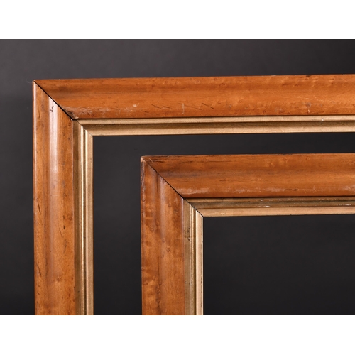 338 - 19th Century English School. A Pair of Maple Frames, with gilt slips. rebate 29