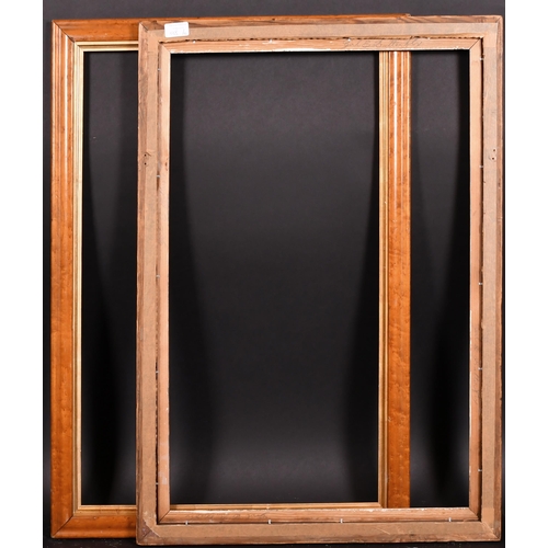 338 - 19th Century English School. A Pair of Maple Frames, with gilt slips. rebate 29