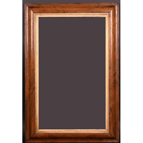 341 - 19th Century English School. A Maple Frame, with a gilt slip and inset mirror glass, rebate 28.5