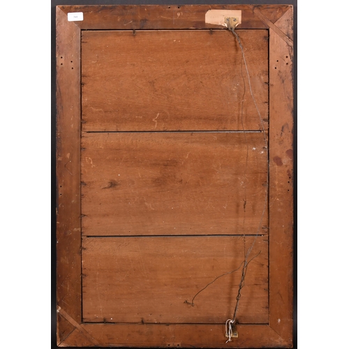 341 - 19th Century English School. A Maple Frame, with a gilt slip and inset mirror glass, rebate 28.5