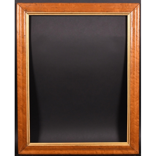 343 - 19th Century English School. A Maple Frame, with a gilt slip, rebate 27.5