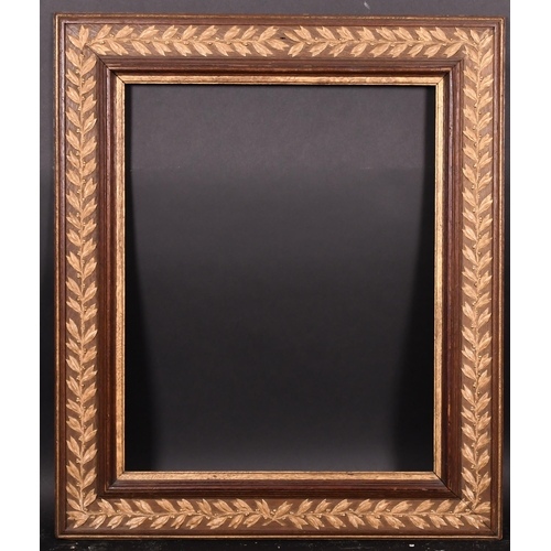 346 - Late 19th Century French School. A Wooden Frame with a Gilt Floral Design, rebate 26.25