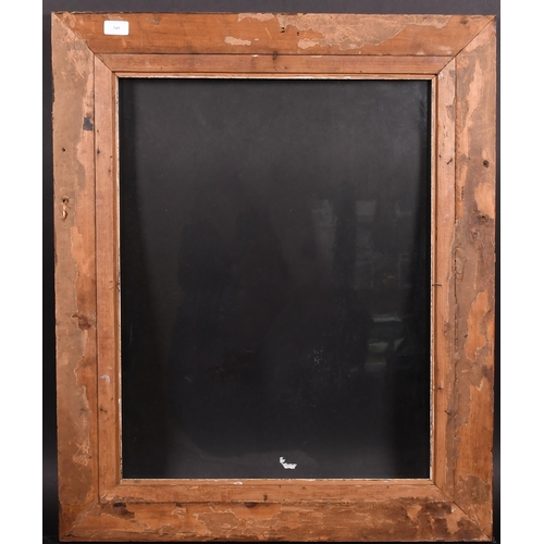 349 - 19th Century English School. A Darkwood Frame, with a silver slip and inset glass, rebate 26