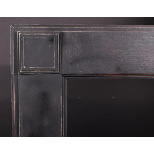 356 - 20th Century English School. A Black Painted Wooden Frame, rebate 25.5