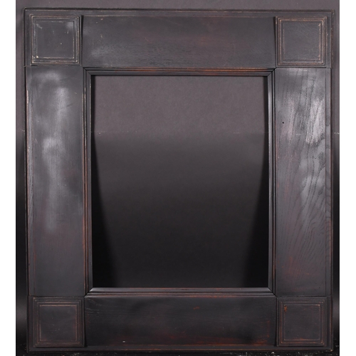 356 - 20th Century English School. A Black Painted Wooden Frame, rebate 25.5