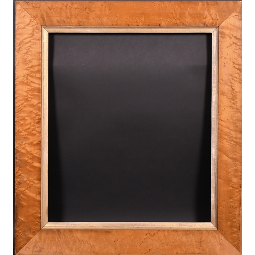 360 - 19th Century English School. A Bird's Eye Maple Frame, with a gilt slip, rebate 25