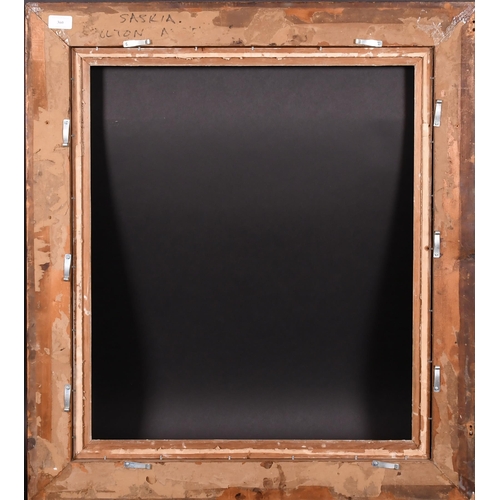 360 - 19th Century English School. A Bird's Eye Maple Frame, with a gilt slip, rebate 25