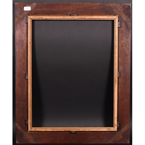 361 - Late 19th Century English School. A Black Painted Frame, with a gilt slip, rebate 25