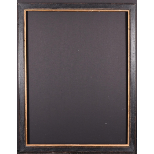 362 - Early 20th Century English School. A Black Painted Frame, with a gilt slip, rebate 25