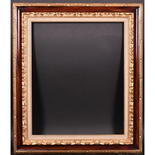 370 - 20th Century European School. A Gilt and Painted Frame, with a fabric slip, rebate 24