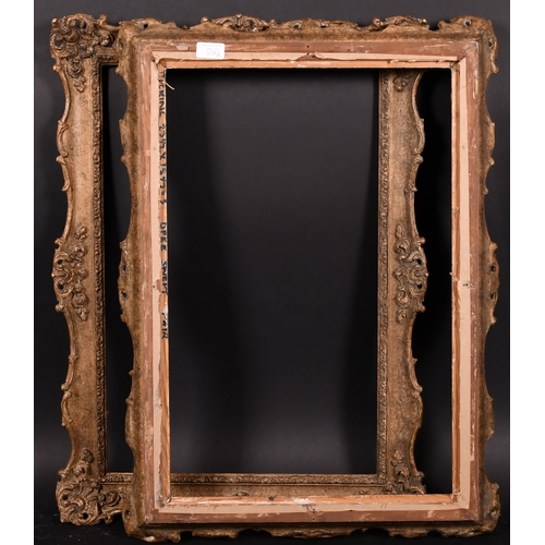 372 - 20th Century English School. A Pair of Gilt Composition Frames, with swept and pierced centres and c... 