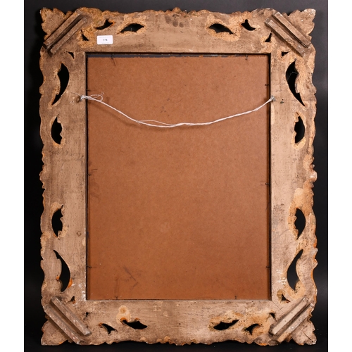 378 - Early 20th Century Italian School. A Painted Carved Wood Frame, with inset mirror glass, rebate 23.5... 