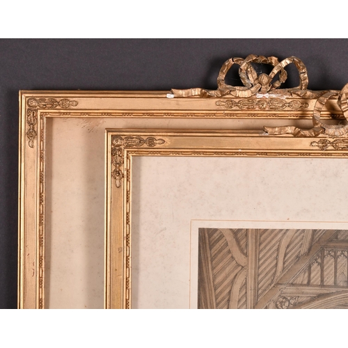 387 - Early 20th Century English School. A Gilt Composition Frame, with a ribboned composition centre deco... 