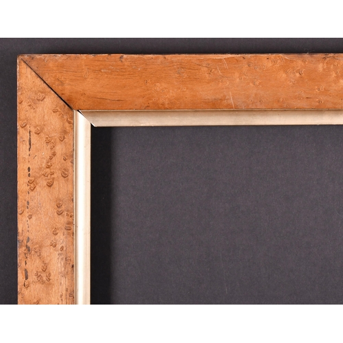 392 - 19th Century English School. A Bird's Eye Maple Frame, with a gilt slip, rebate 21