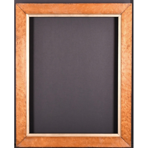 392 - 19th Century English School. A Bird's Eye Maple Frame, with a gilt slip, rebate 21