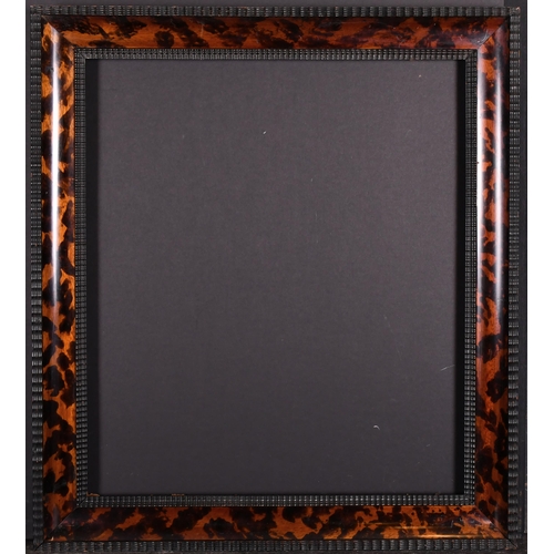 397 - Early 20th Century English School. A Darkwood Frame with simulated tortoiseshell, rebate 20