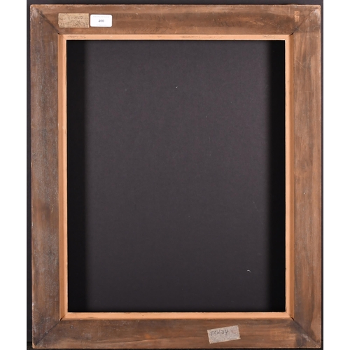 400 - 20th Century English School. A Gilt Composition Frame, with swept centres and corners, rebate 20