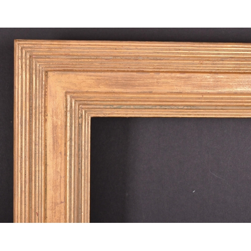 402 - 20th Century English School. A Ribbed and Plate Composition Frame, rebate 19.75