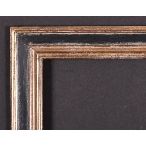 403 - 20th-21st Century English School. A Black Painted Frame, with gilt inner and outer edges, rebate 19.... 