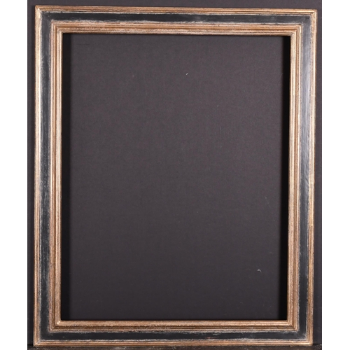 403 - 20th-21st Century English School. A Black Painted Frame, with gilt inner and outer edges, rebate 19.... 