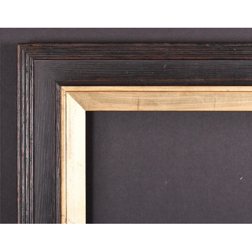 408 - Early 20th Century English School. A Darkwood Frame, with a gilt slip, rebate 19.5