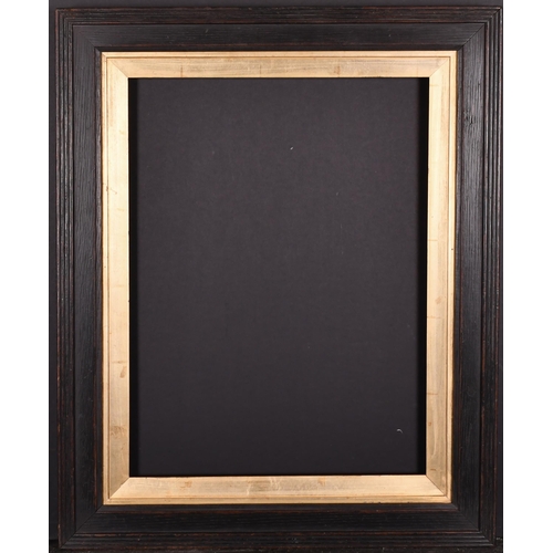 408 - Early 20th Century English School. A Darkwood Frame, with a gilt slip, rebate 19.5