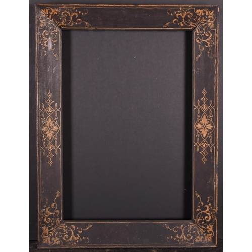 410 - Early 19th Century English School. A Black Frame, with gilt painted decoration, rebate 19.5