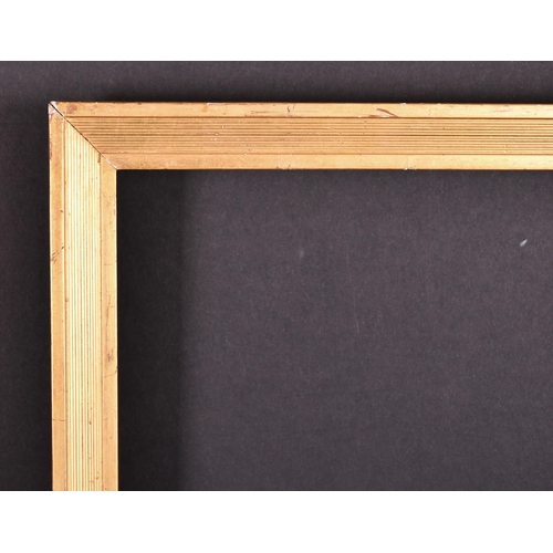 411 - 19th Century English School. A Gilt Composition Frame, rebate 19.5