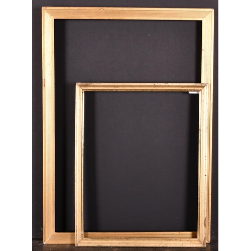 411 - 19th Century English School. A Gilt Composition Frame, rebate 19.5