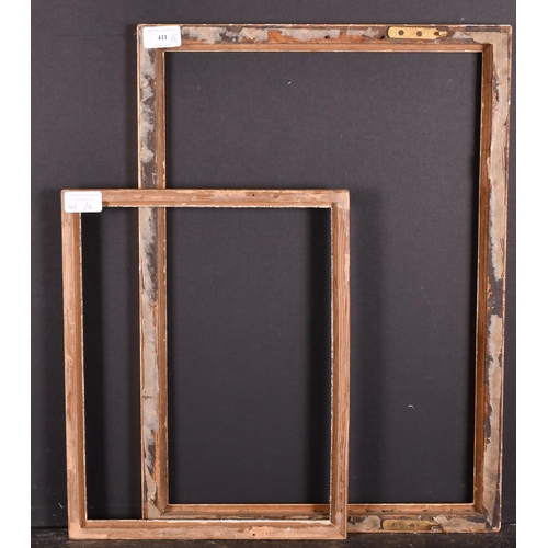 411 - 19th Century English School. A Gilt Composition Frame, rebate 19.5