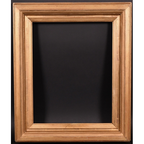 412 - 19th Century English School. A Gilt Composition Frame, rebate 19.25