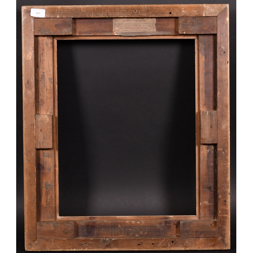 412 - 19th Century English School. A Gilt Composition Frame, rebate 19.25