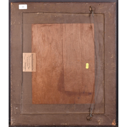 418 - 19th Century English School. A Maple Frame, with a gilt slip and inset glass and print, rebate 18