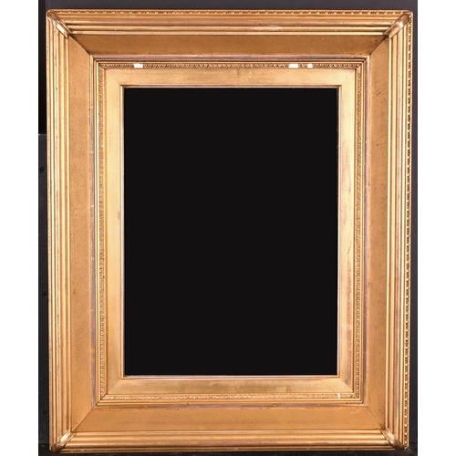 419 - 19th Century English School. A Gilt Composition Frame, with inset mirror glass, rebate 18