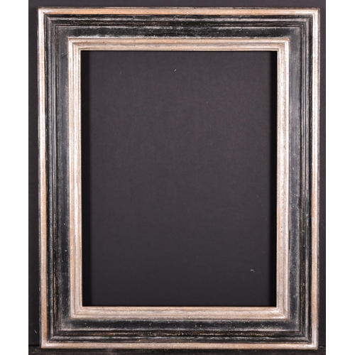 425 - 20th-21st Century English School. A Black Painted Frame, with silver inner and outer edges, rebate 1... 