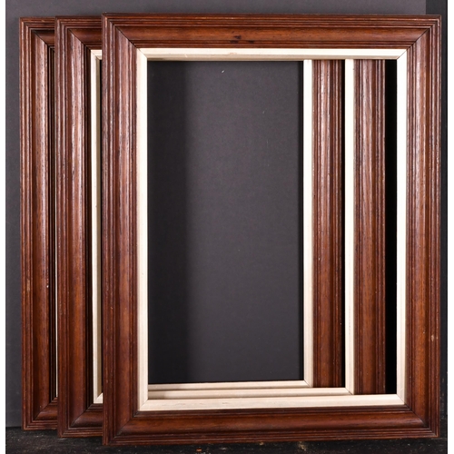 426 - 19th Century English School. A Set of Three Wooden Frames, with silver slips, rebate 17.75