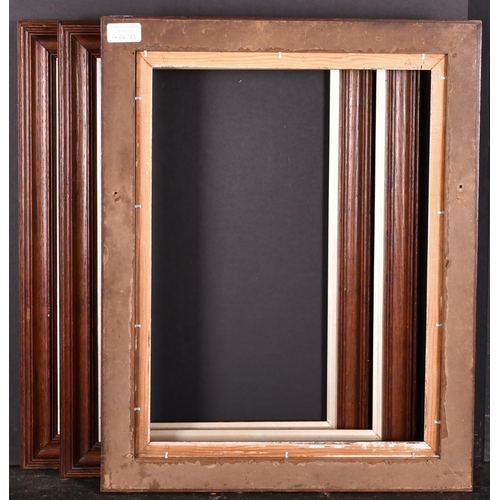 426 - 19th Century English School. A Set of Three Wooden Frames, with silver slips, rebate 17.75