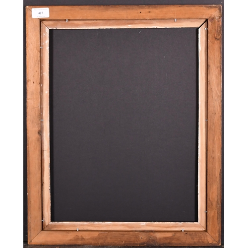 427 - 19th Century English School. A Maple Frame, with a silver slip, rebate 17.5