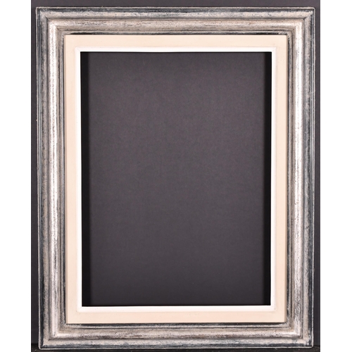 438 - 20th-21st Century English School. A Silver Painted Frame, with a white slip, rebate 16